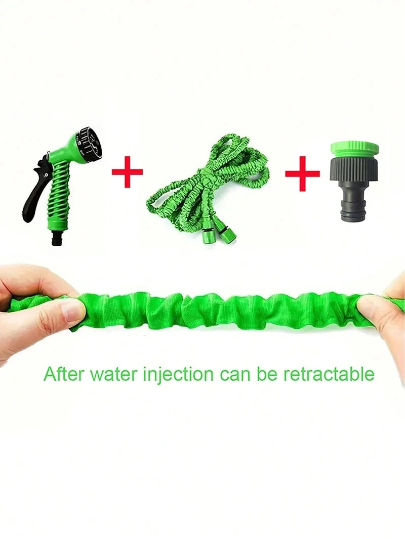 Tuyau d'Arrosage Extensible avec Pistolet Haute Pression 7 Modes