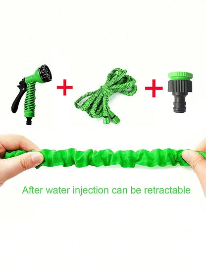 Tuyau d'Arrosage Extensible avec Pistolet Haute Pression 7 Modes