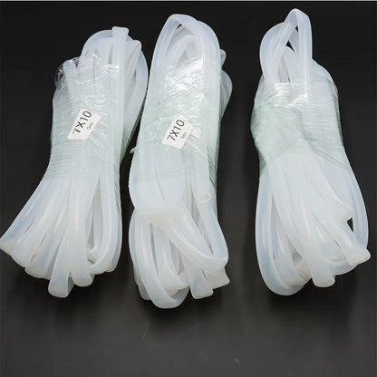 Tuyau Silicone Alimentaire Transparent | Flexible Non Toxique 2 à 18mm - 1m ou 5m