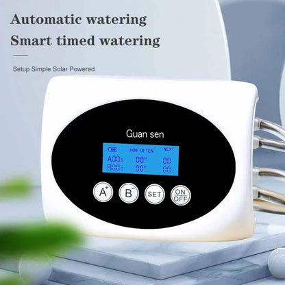 Arroseur Automatique Solaire Double Pompe – Minuterie Intelligente Goutte-à-Goutte, 10m / 15m / 20m