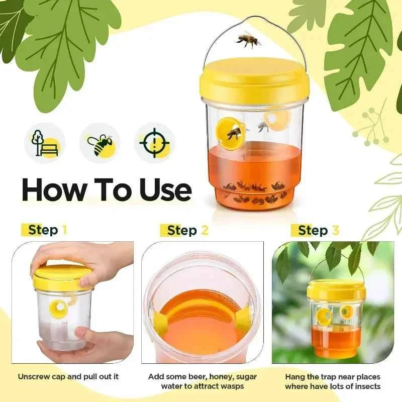 Piège Réutilisable - Anti Frelons asiatique et Mouches