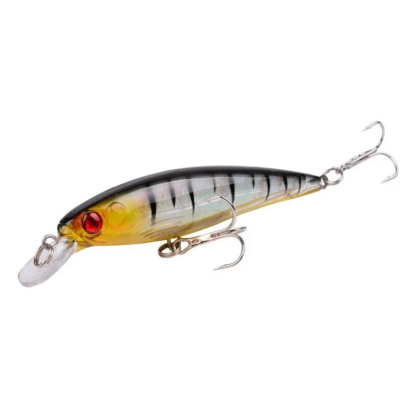 Leurre Pêche Minnow Laser 11cm 13g Poisson Nageur Crankbait Carnassier Brochet Perche Wobbler