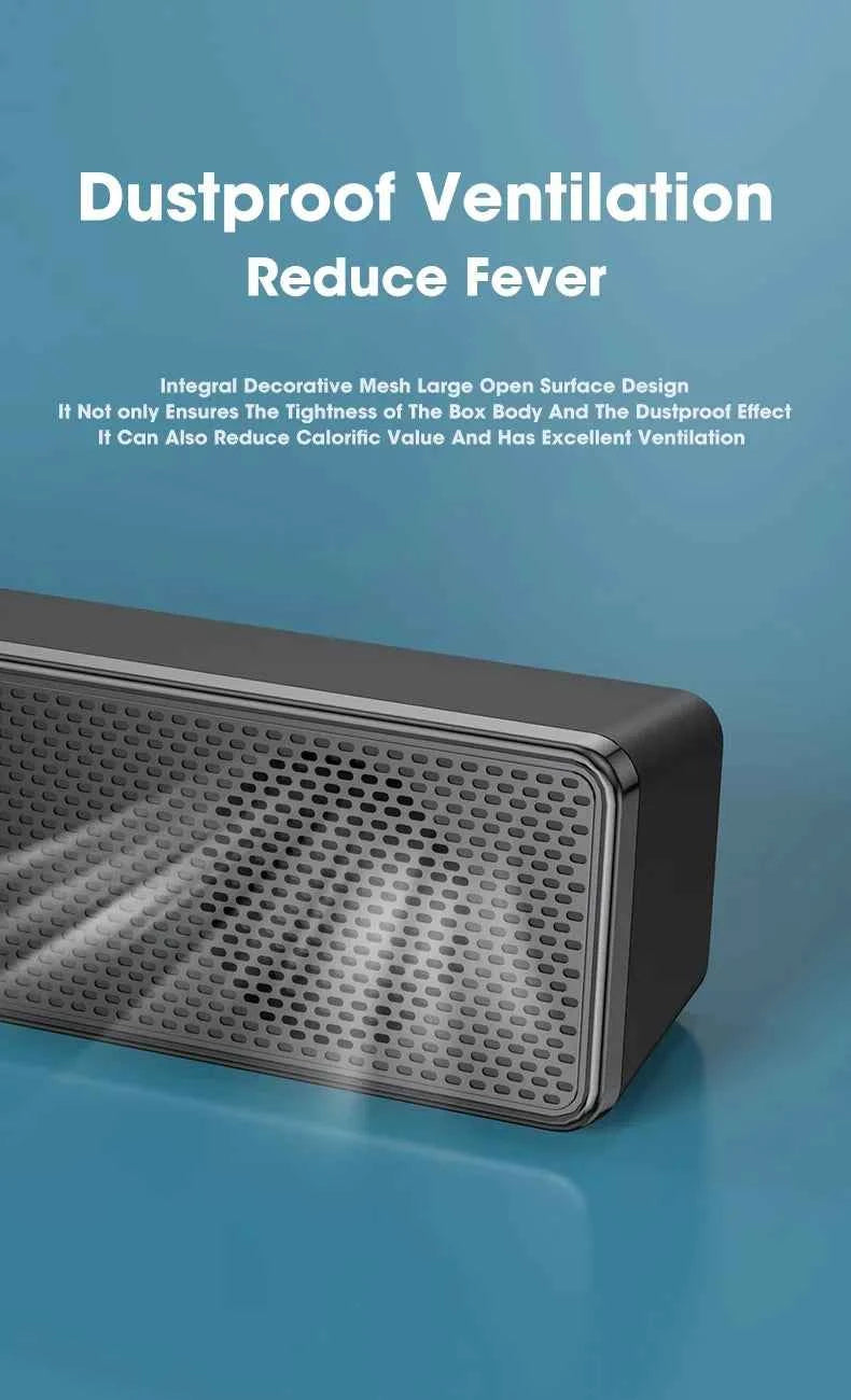 Enceinte PC Soundbar USB – Son Stéréo 3D, AUX & Bluetooth, TV / PC / Gaming