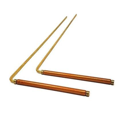 Baguettes de sourcellerie en cuivre pur 99,9% – Lot de 2 | Radiesthésie & Chasse aux fantômes