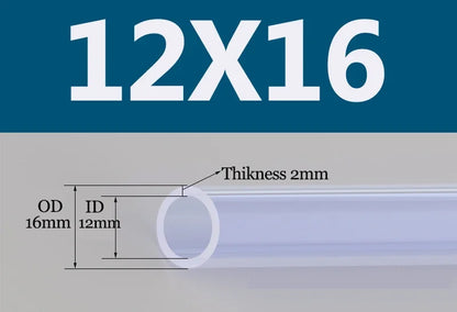 Tuyau Silicone Alimentaire Transparent | Flexible Non Toxique 2 à 18mm - 1m ou 5m