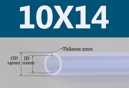Tuyau Silicone Alimentaire Transparent | Flexible Non Toxique 2 à 18mm - 1m ou 5m