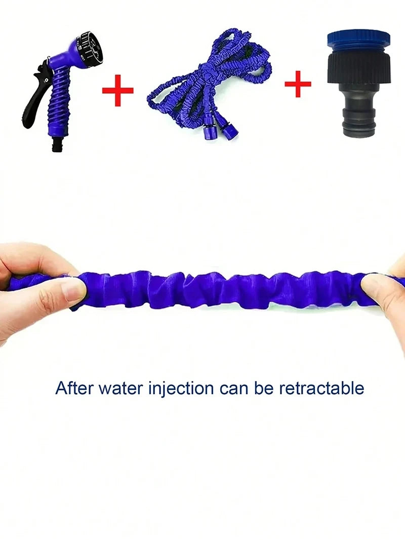 Tuyau d'Arrosage Extensible avec Pistolet Haute Pression 7 Modes