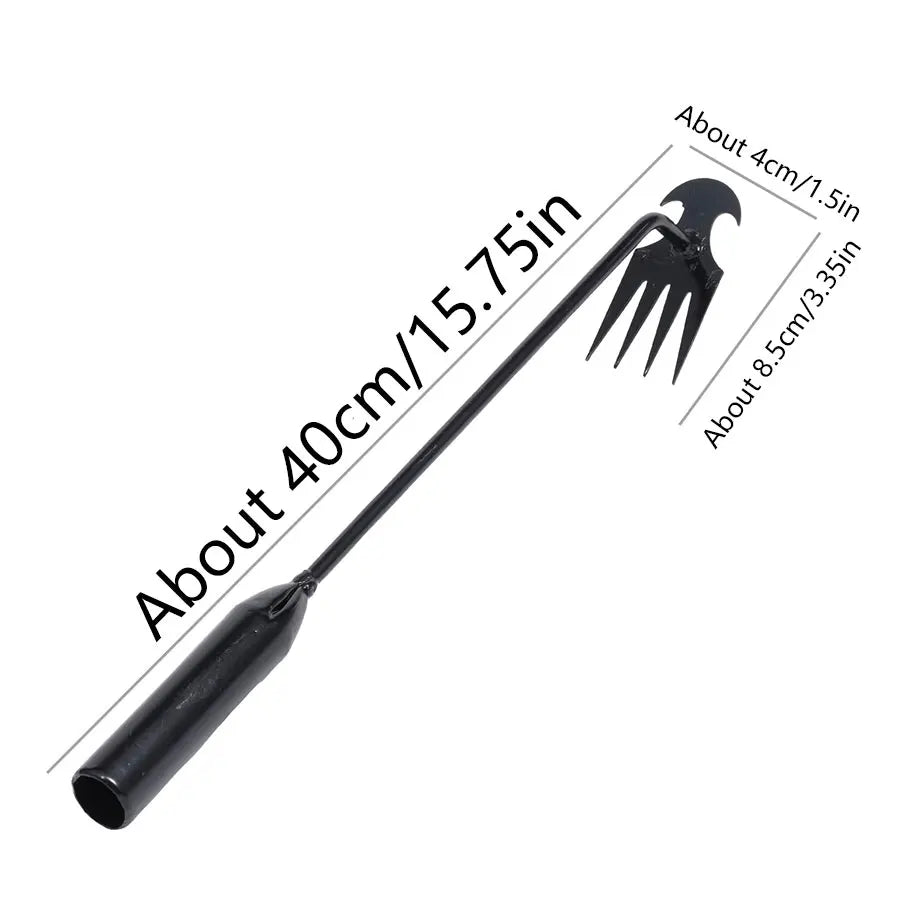 Binette Désherbeuse en Acier Carbone – Manche 30, 40 ou 50cm, Outil de Jardinage Manuel