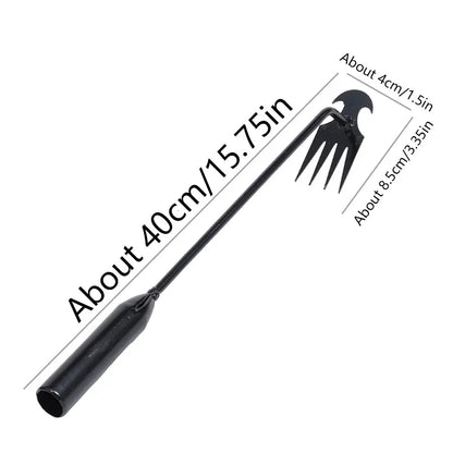 Binette Désherbeuse en Acier Carbone – Manche 30, 40 ou 50cm, Outil de Jardinage Manuel