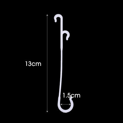 Crochets en J pour Plantes et Tomates – Attaches Réutilisables pour Treillage et Tuteurage (9,5 à 16 cm)