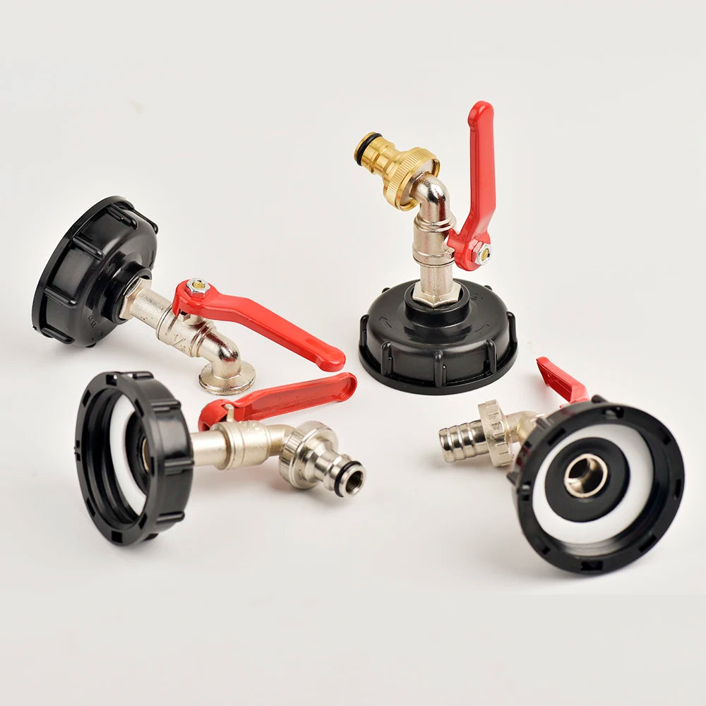 Adaptateur Robinet Cuve IBC S60×6 – Raccord Rapide 16mm Laiton/Alliage | Jardin & Maison