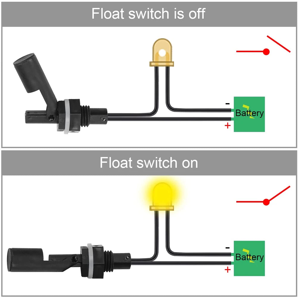 Liquid Water Level Sensor Aquarium Horizontal Float Sensor Switch Control Switch Automatic Water Pump Controller For Tank Pool
