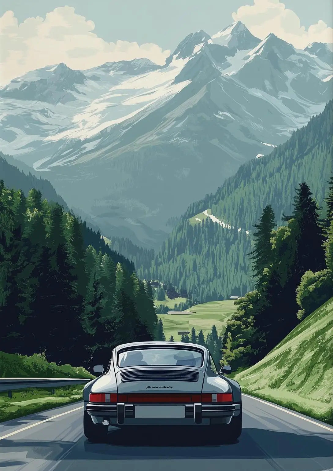 Affiche Classique Porsche 911