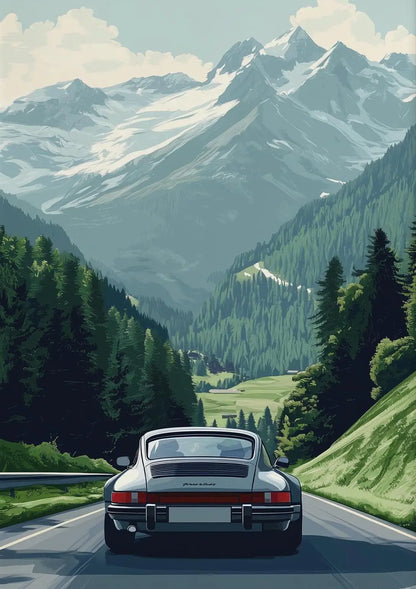 Affiche Classique Porsche 911