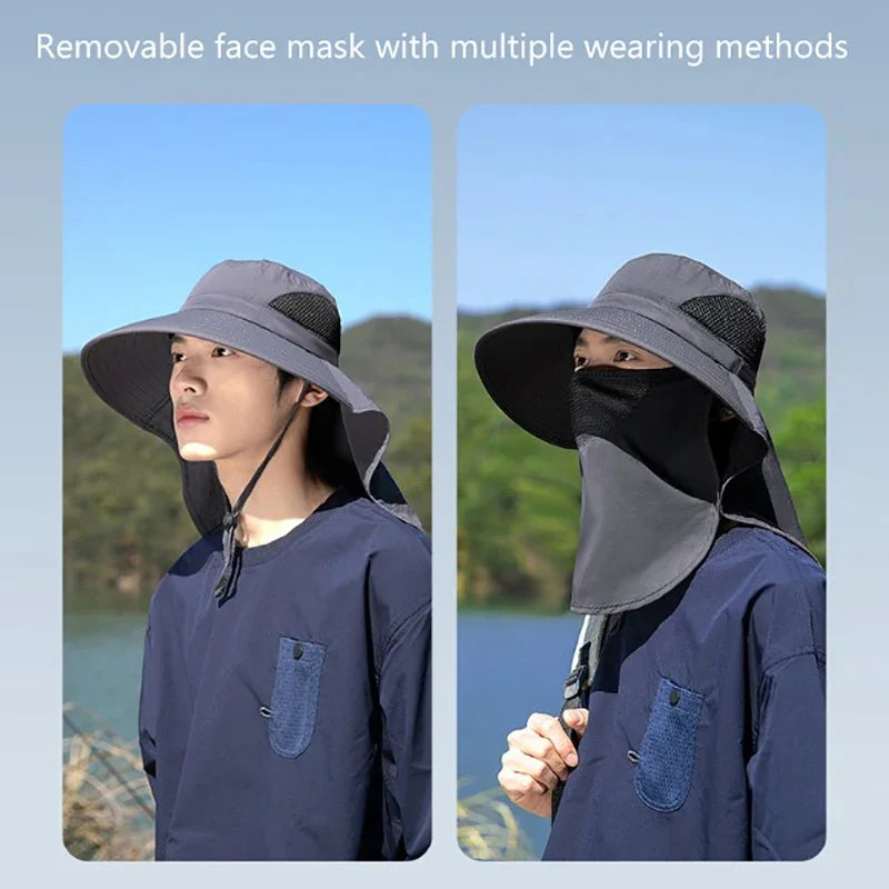 Chapeau Bob Anti-UV Outdoor | Protection Solaire Homme Femme - Pêche, Randonnée, Camping