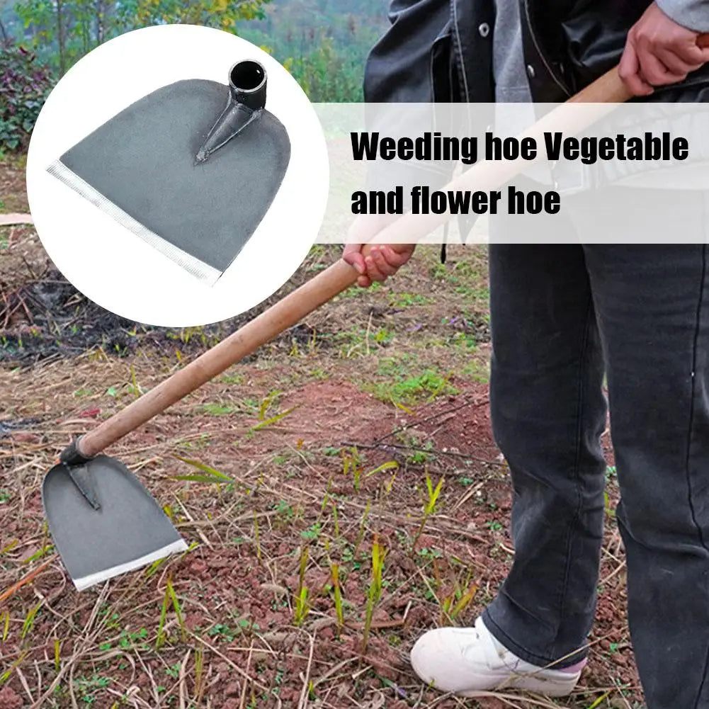 Houe de jardinage multifonction – Acier forgé, désherbage & plantation