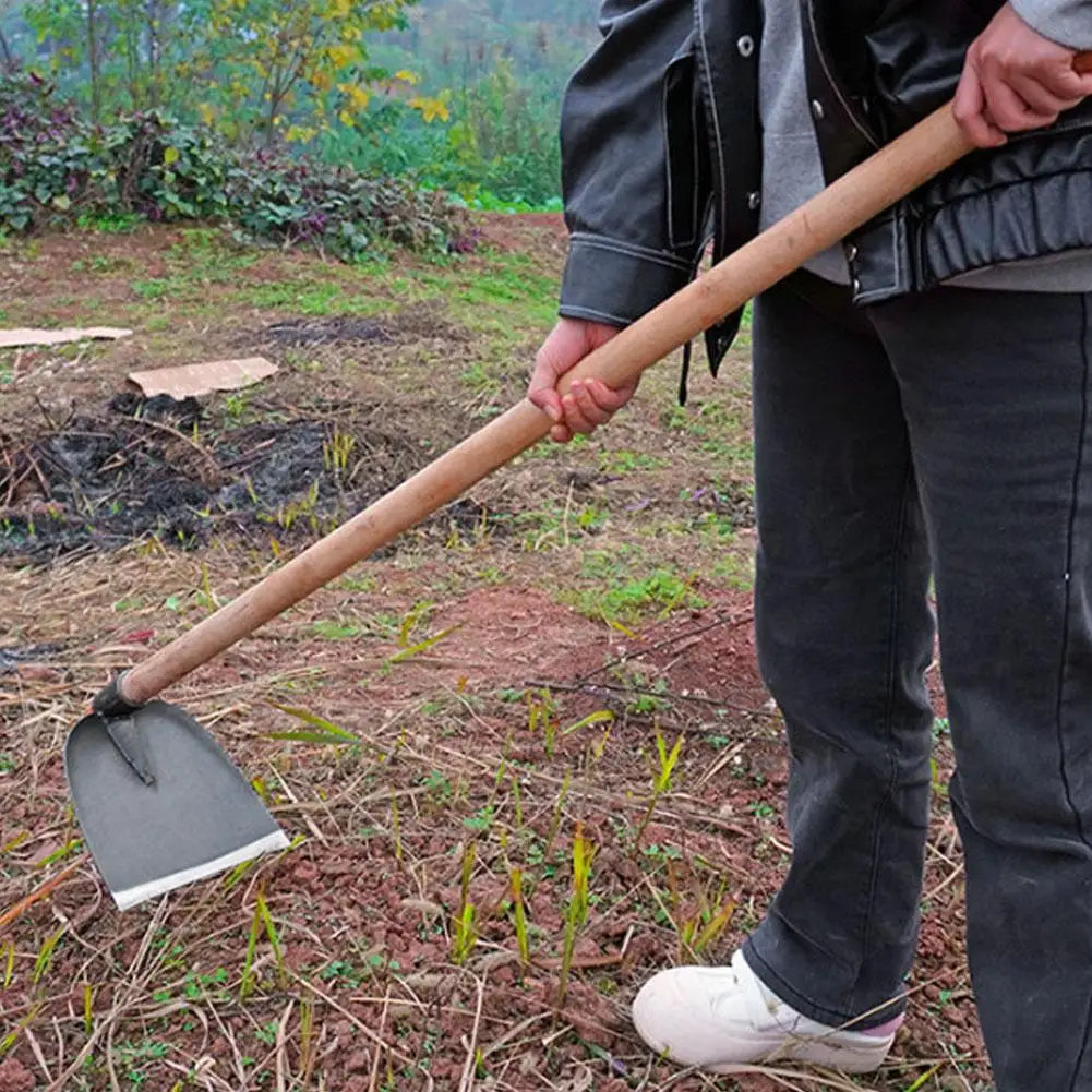 Houe de jardinage multifonction – Acier forgé, désherbage & plantation