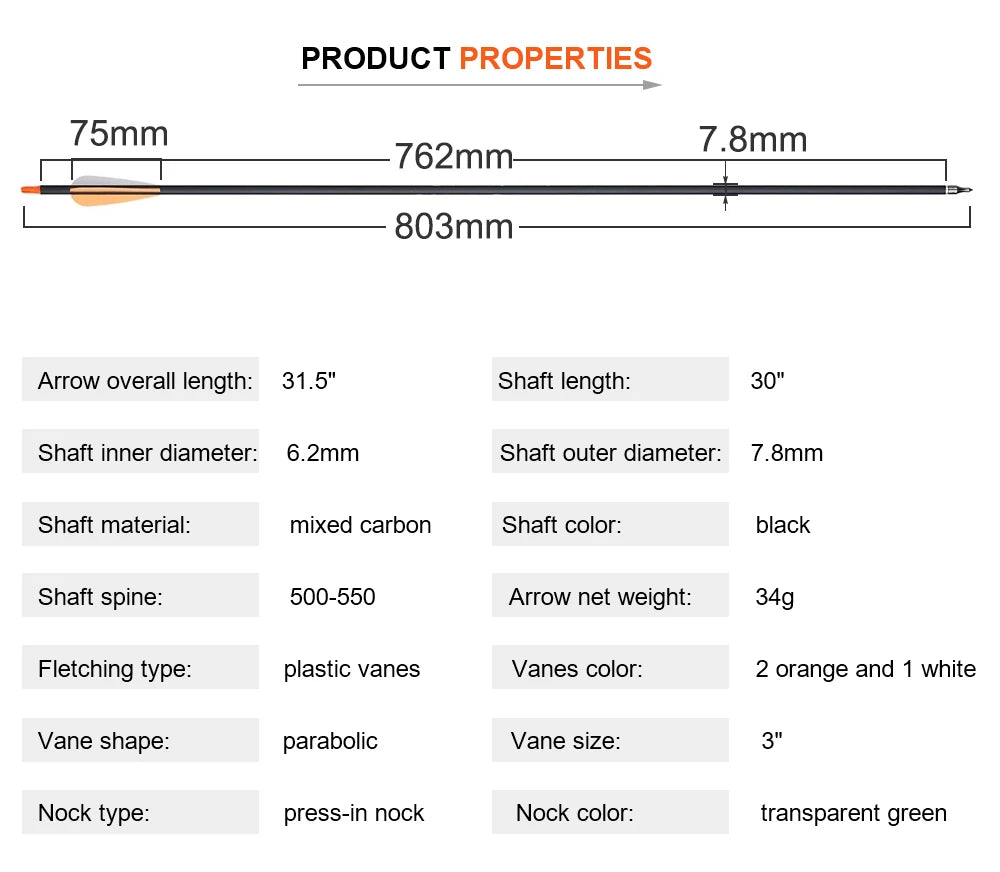 Arc Recurve Tir à l'Arc 20-50lbs Démontable avec Flèches Carbone Carquois Cible Entraînement