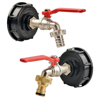 Adaptateur Robinet Cuve IBC S60×6 – Raccord Rapide 16mm Laiton/Alliage | Jardin & Maison