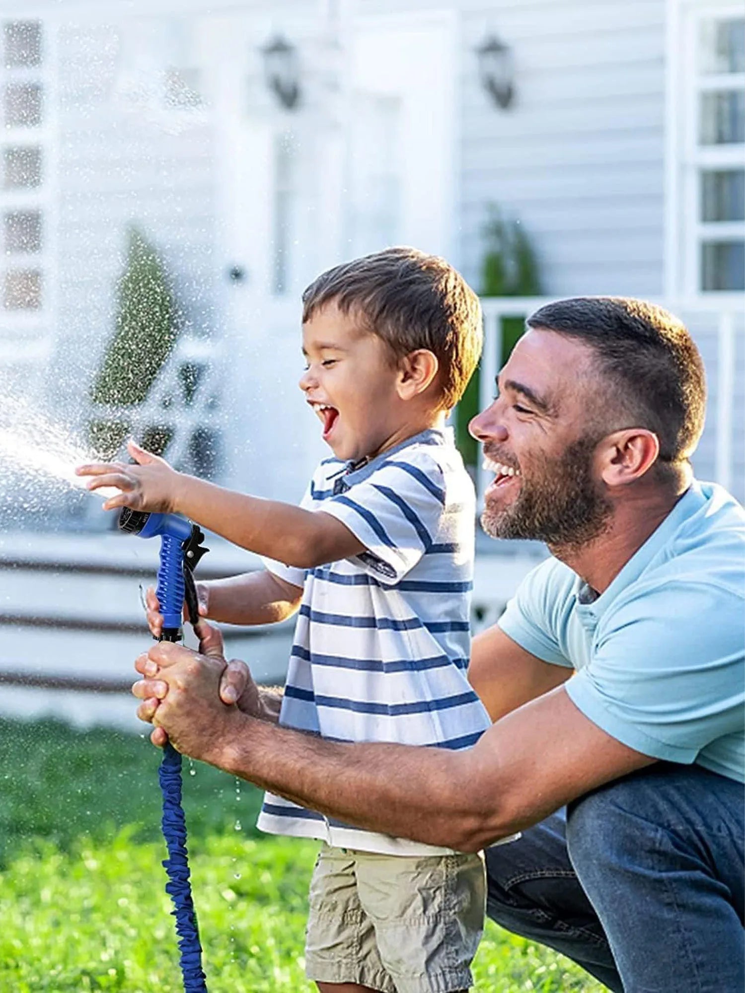 Tuyau d'Arrosage Extensible 30m (100ft) - Léger, Flexible, Anti-Nœuds avec Pistolet Haute Pression