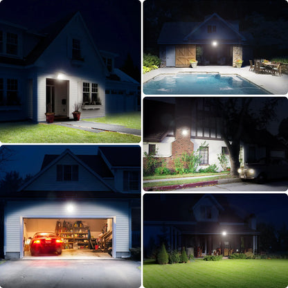 Lampe Solaire Intelamp 3000LM – 2 Détecteurs de Mouvement, Angle 240°, IP65, Batterie 12500mAh