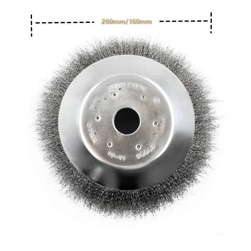 Tête de débroussailleuse fil d’acier Wnew – Anti-rouille, 150 mm ou 200 mm | Tondeuse & Coupe-bordures