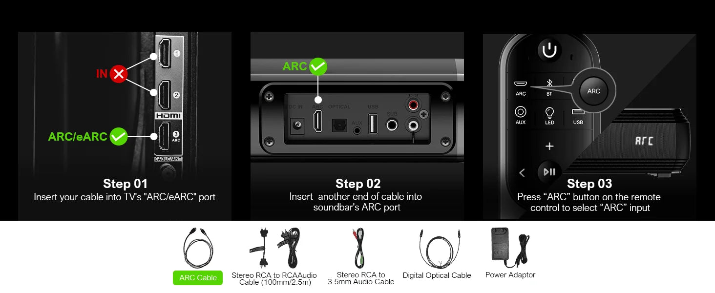 Barre de Son ULTIMEA 200W 4.1CH - Système Home Cinéma Bluetooth avec Subwoofer