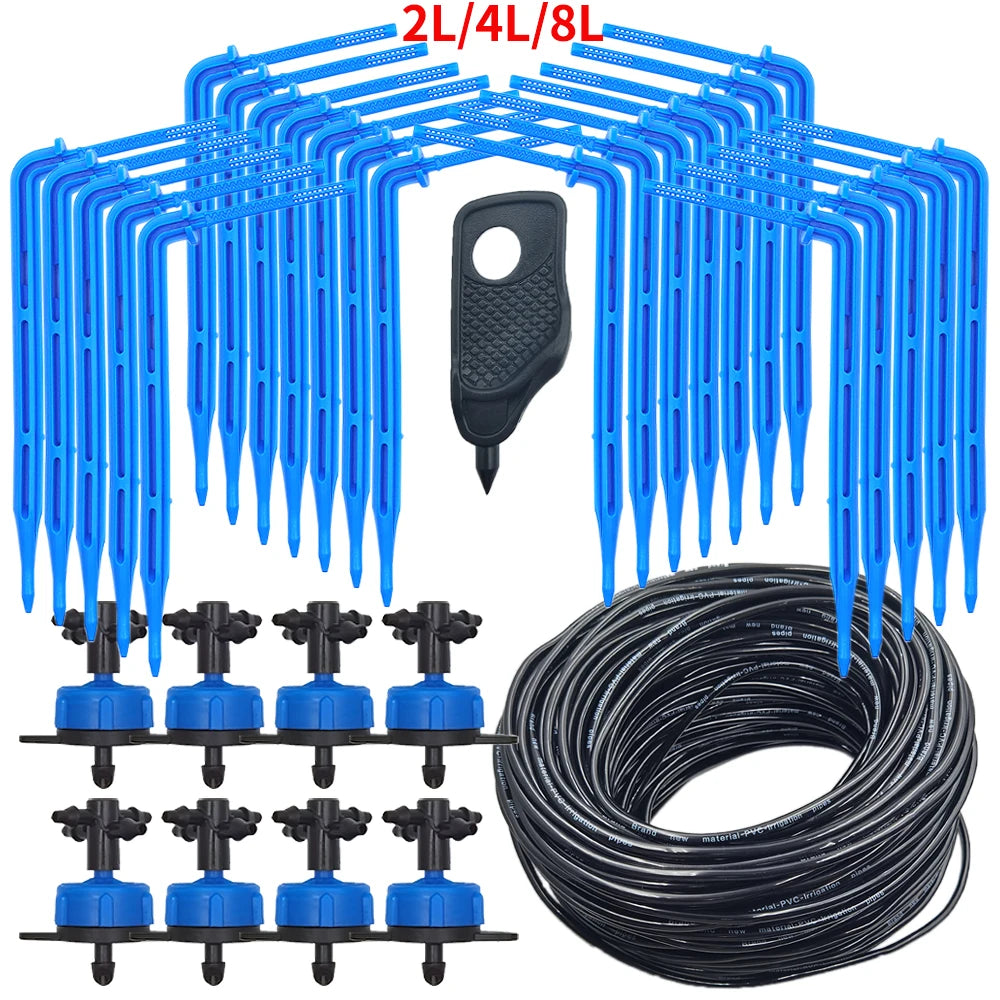 Kit d’Irrigation Goutte-à-Goutte 2 ou 4 Voies – Flèches Drip 3/5mm pour Pot, Jardin et Serre