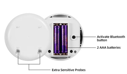 Détecteur de Fuite d'Eau WiFi Fuers – Alarme 100dB, Alerte Smartphone, Compatible Tuya/Smart Life