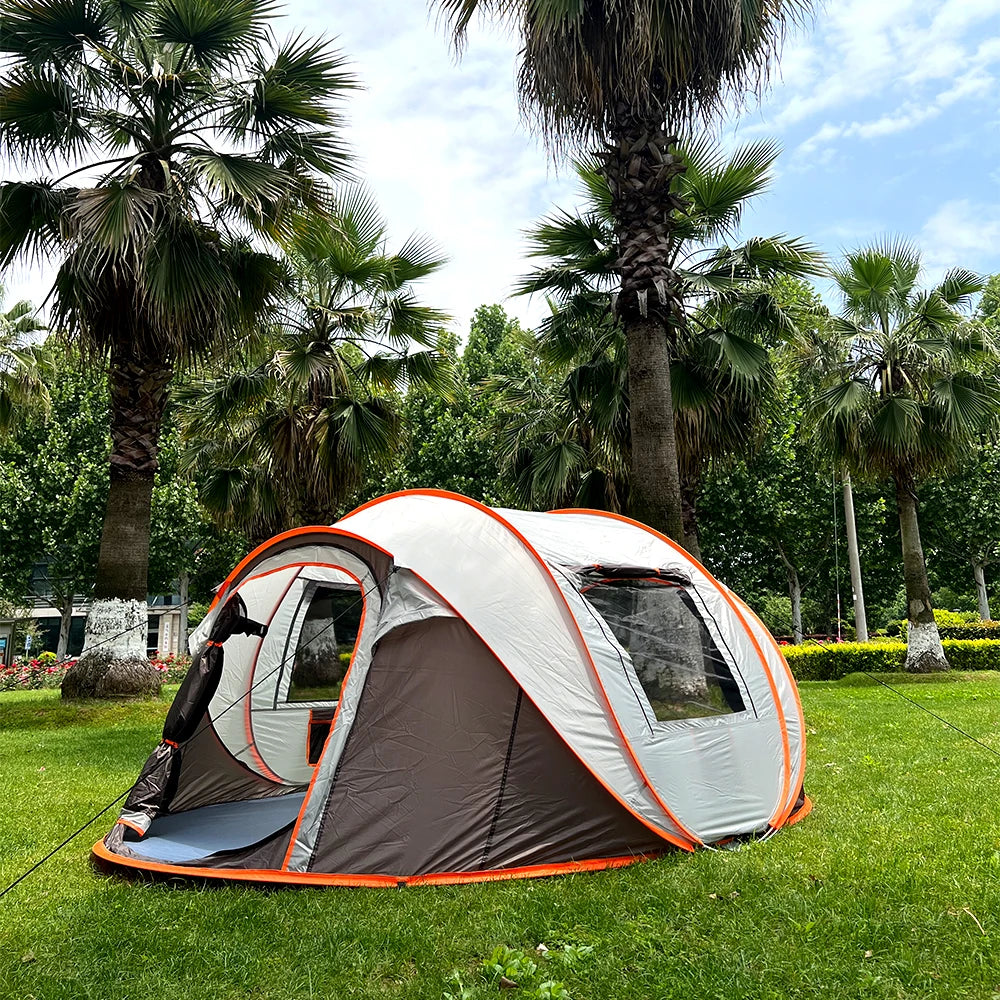 Camping en tente automatique pop-up 5-8 personnes - Ouverture instantanée 280x210cm