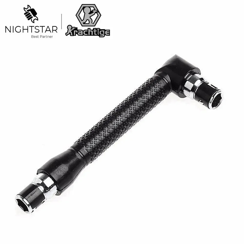 Embout Tournevis Angle 6.35mm L Double Tête Clé Bits Outil Coin Menuiserie Bricolage