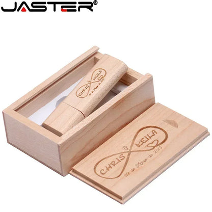 Clé USB en Bois Personnalisée – Logo Gratuit | 4 à 128 Go | Coffret Cadeau