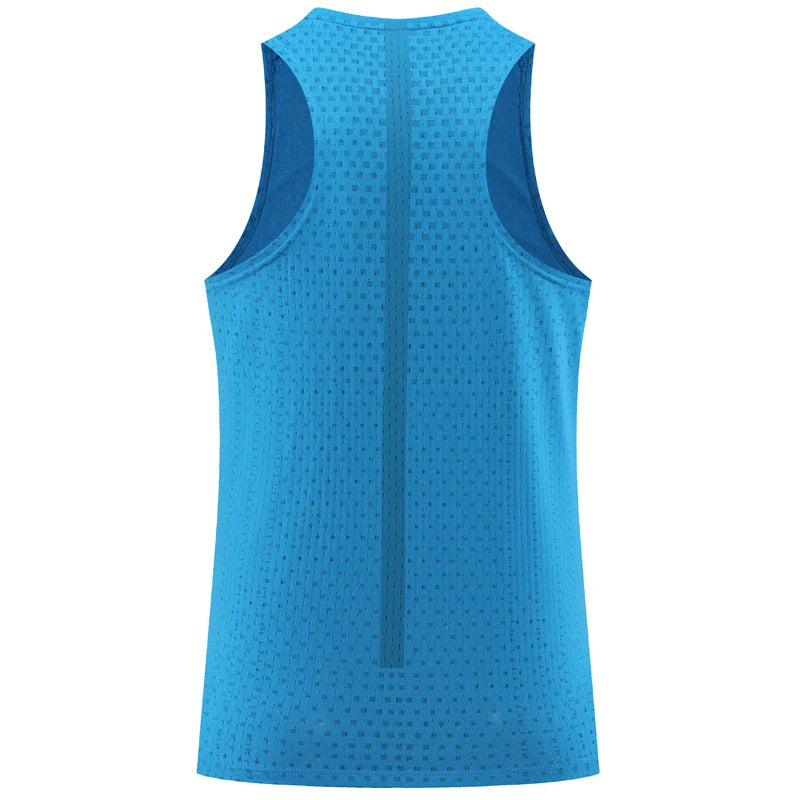 Men Gym Vest Quick-Drying Mesh Breathable Summer Cool Beach Travel Undershirt Basketball Training Fashion Running Tanks