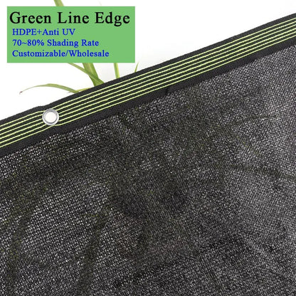 Filet d'Ombrage HDPE Noir 4/6/12PIN – Pare-Soleil Anti-UV 50~90% | Jardin, Serre, Pergola