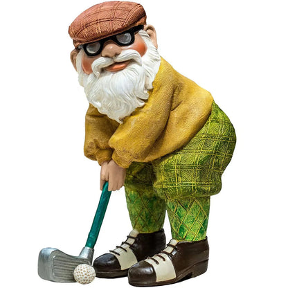 Nain de Jardin Décoratif – Figurine en Résine pour Extérieur, Pelouse et Terrasse