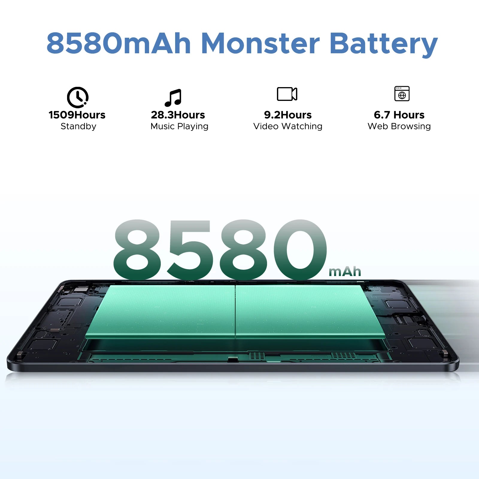 Tablette DOOGEE U11 Pro 11" Android 16 - 30GB RAM (6+24) + 256GB - Écran 90Hz - 8580mAh