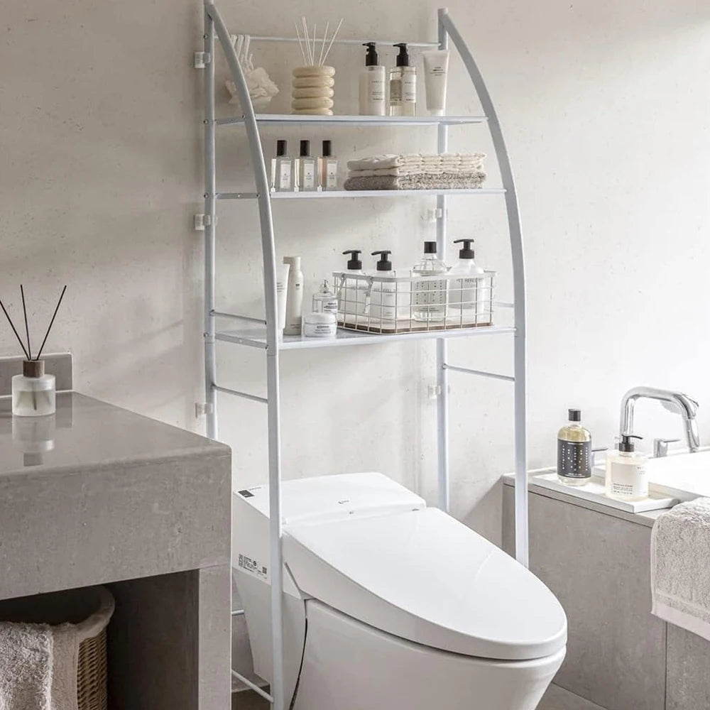 Étagère Salle de Bain 3 Niveaux en Métal