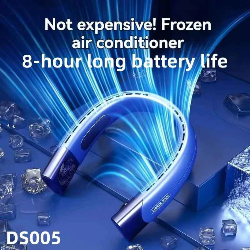 Ventilateur Tour de Cou USB 8000mAh – Sans Lames, Rechargeable, 100 Vitesses
