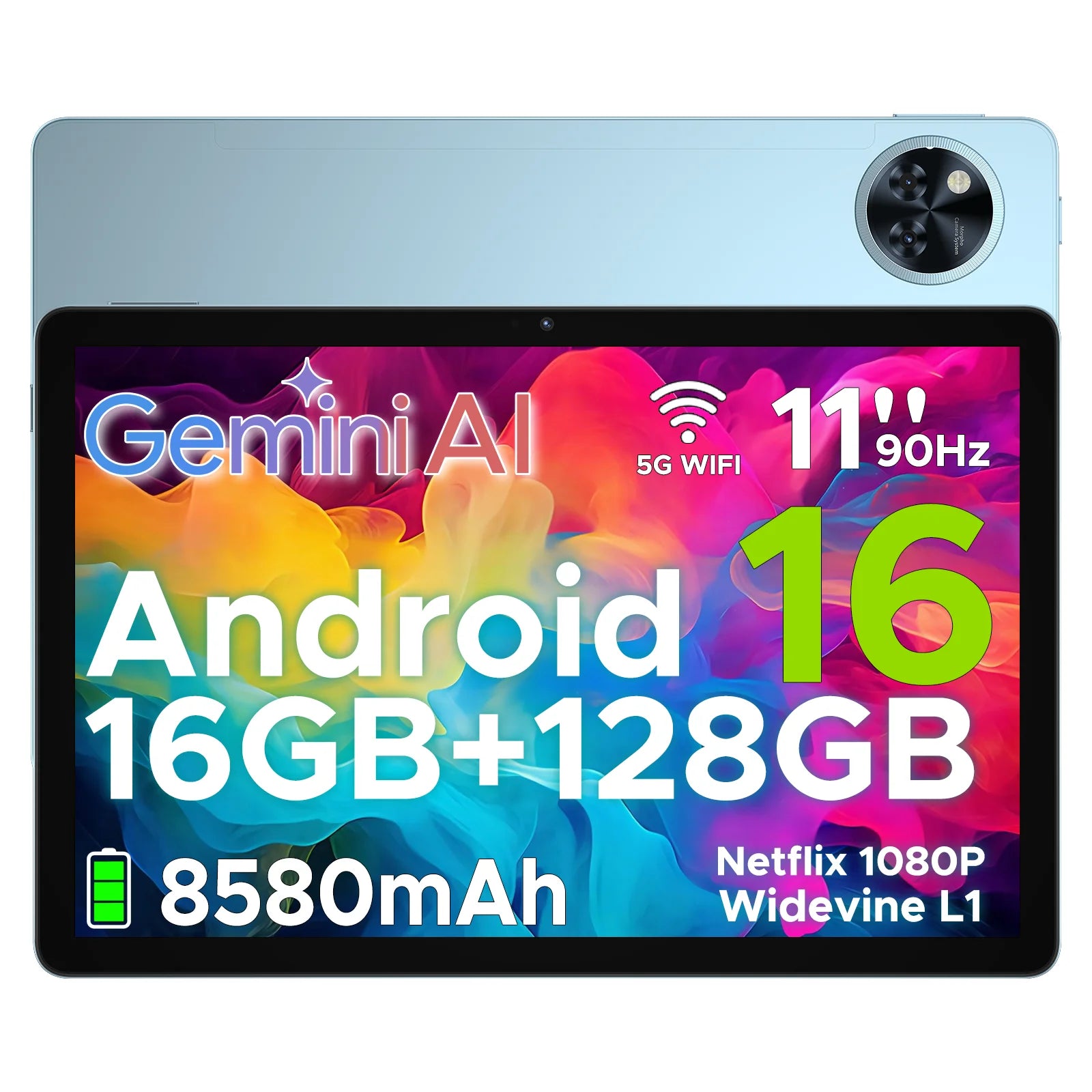 Tablette DOOGEE U11 11" Android 16 - 16GB+128GB - Écran 90Hz - Batterie 8580mAh