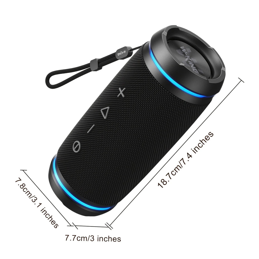 Enceinte Bluetooth W-KING BT226 36W - Son 360° Hi-Fi, IPX6 Waterproof, 24H Autonomie
