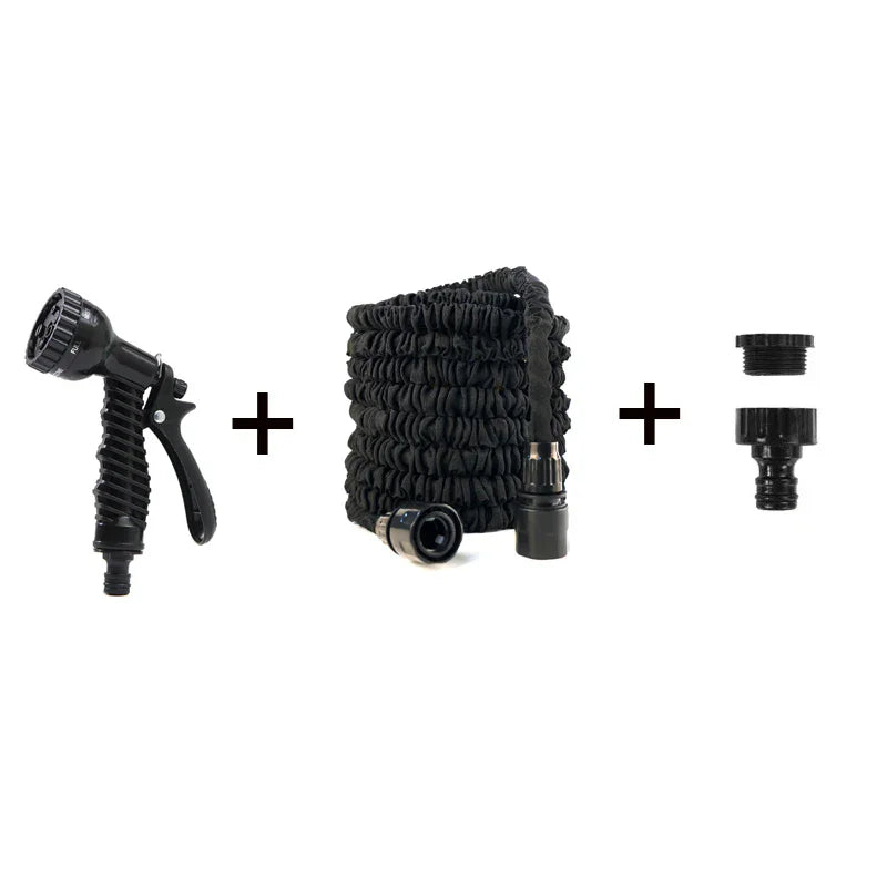 Tuyau d'Arrosage Extensible avec Pistolet Haute Pression 7 Modes