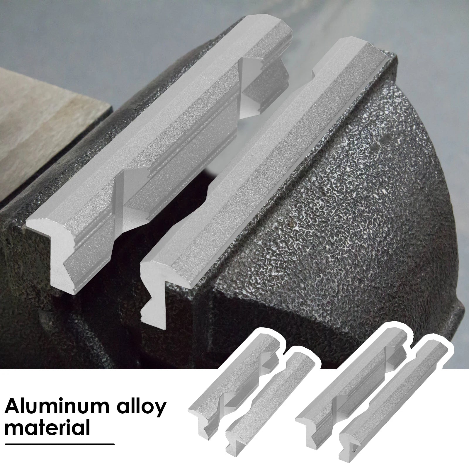 Mors Étau Magnétiques Aluminium Type V 6" 4" Protecteurs Mâchoires Plomberie Bricolage Paire