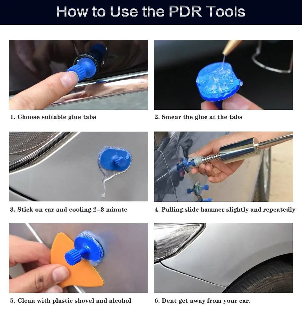 Kit Réparation Bosses Carrosserie Sans Peinture - Débossage Auto Professionnel