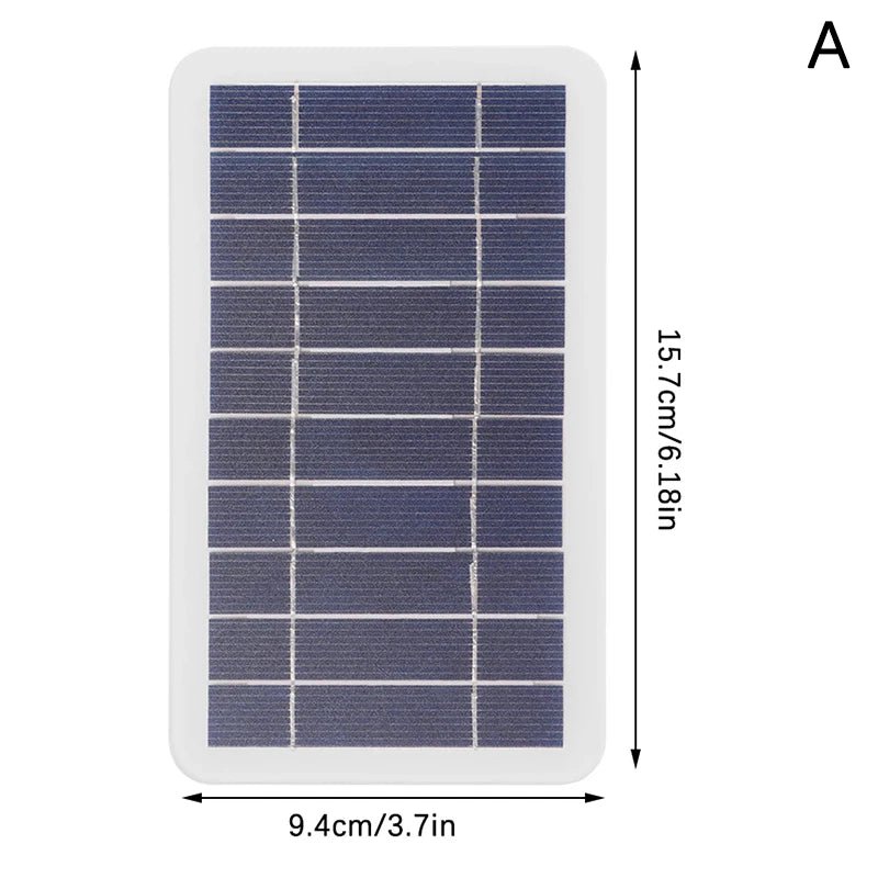 Panneau Solaire Portable USB 2W/5W - Chargeur Étanche Randonnée & Camping