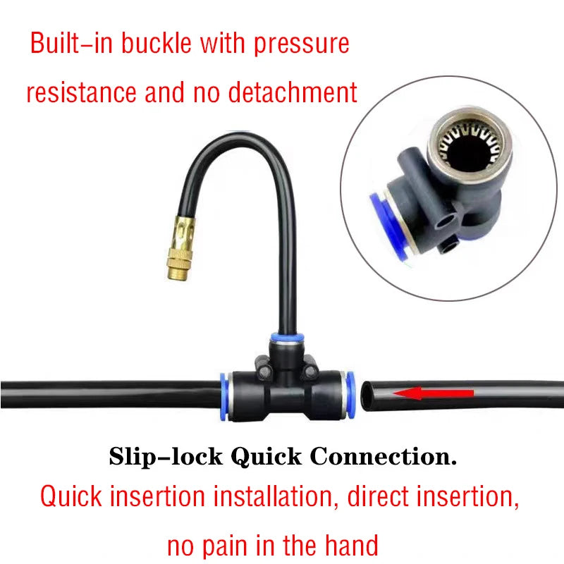 Kit d'Irrigation Automatique 5-20M - Arroseur Rotatif Buse Cuivre Jardin Balcon