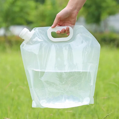Sac de Stockage d'Eau Pliable avec Robinet – Camping & Randonnée (3L / 5L / 8L)