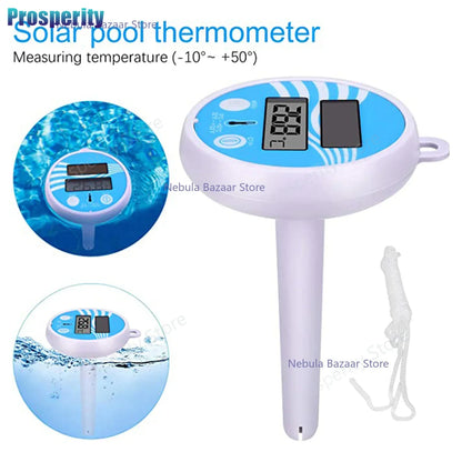 Thermomètre Piscine Solaire Flottant – Écran LCD, Étanche, -20°C à +50°C | Expédié d'Europe