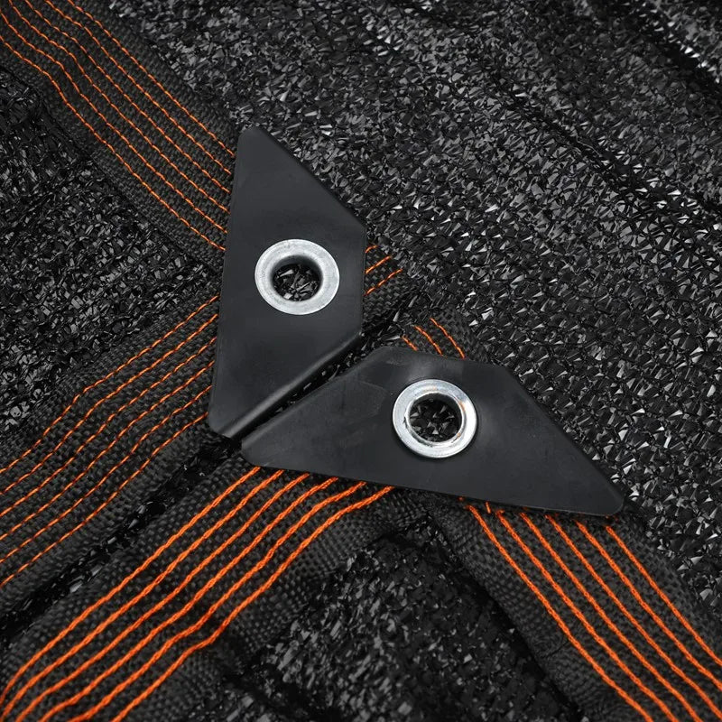 Filet d'Ombrage HDPE Noir 4/6/12PIN – Pare-Soleil Anti-UV 50~90% | Jardin, Serre, Pergola