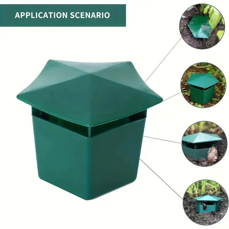Piège à Escargots & Limaces Naturel – Cage Plastique Sans Chimie | Potager, Fleurs & Jardin