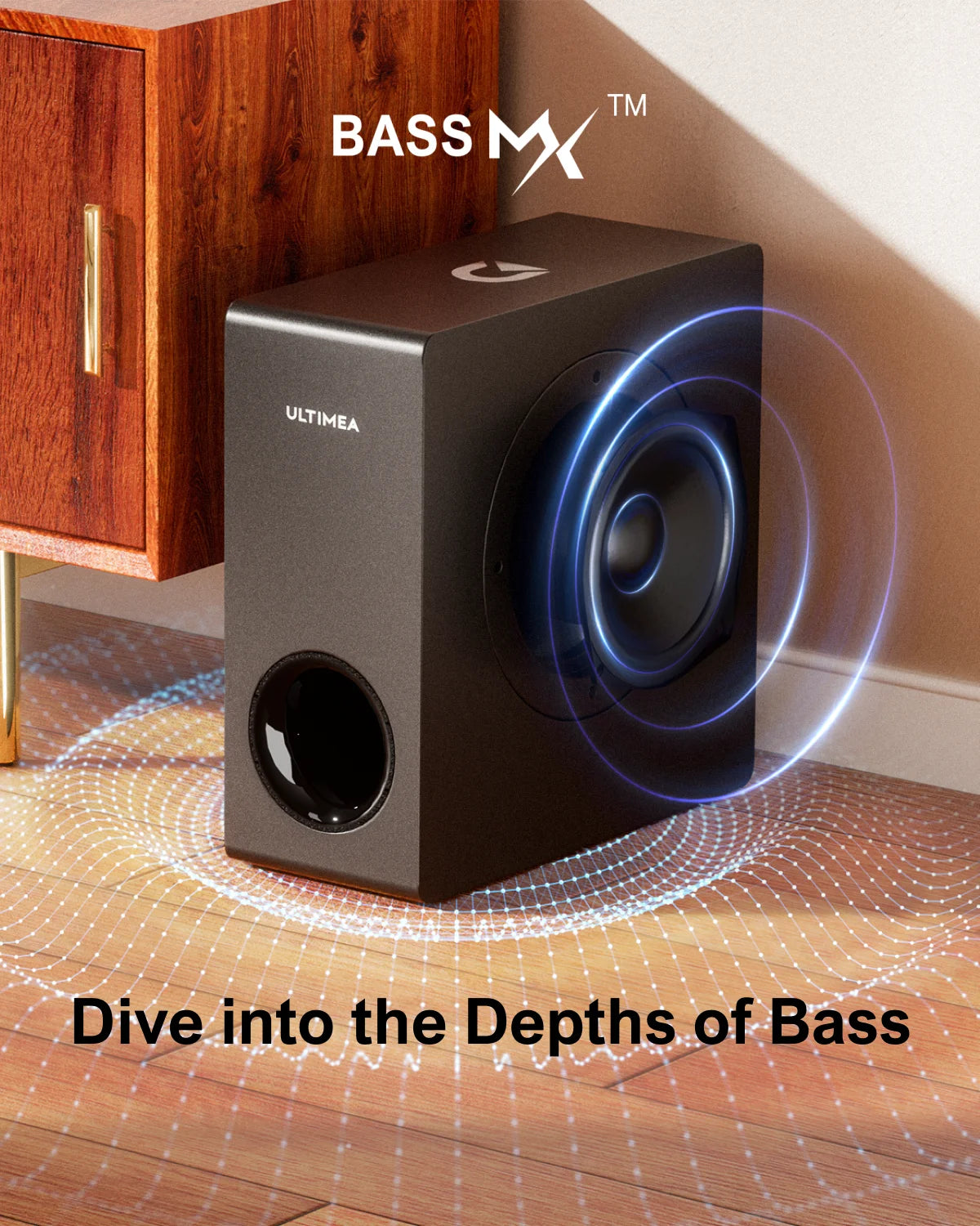 Barre de Son ULTIMEA 200W 4.1CH - Système Home Cinéma Bluetooth avec Subwoofer